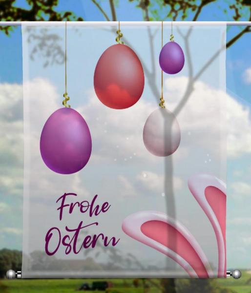 Ostern in silber, Scheibenhänger eckig